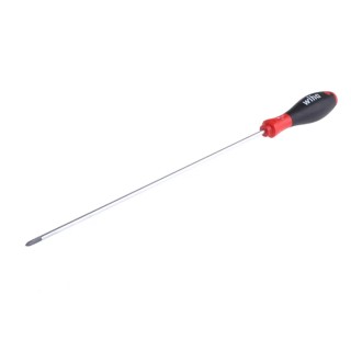 Wiha Philips Screwdriver PH1 Tip 300 mm Blade, 411 mm Overall, Bi-Material Handle 03738