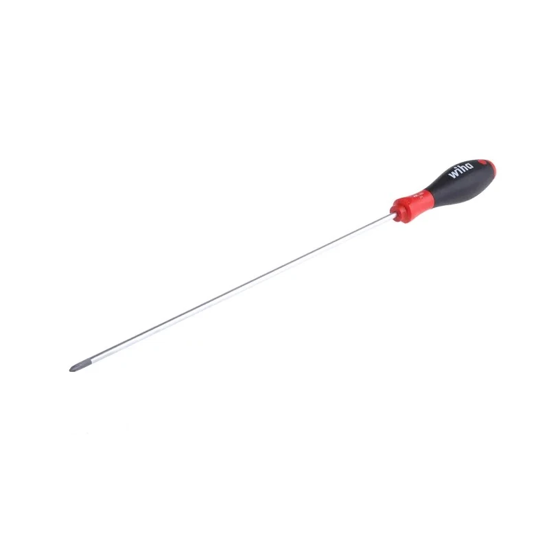 Wiha Philips Screwdriver PH1 Tip 300 mm Blade, 411 mm Overall, Bi-Material Handle 03738