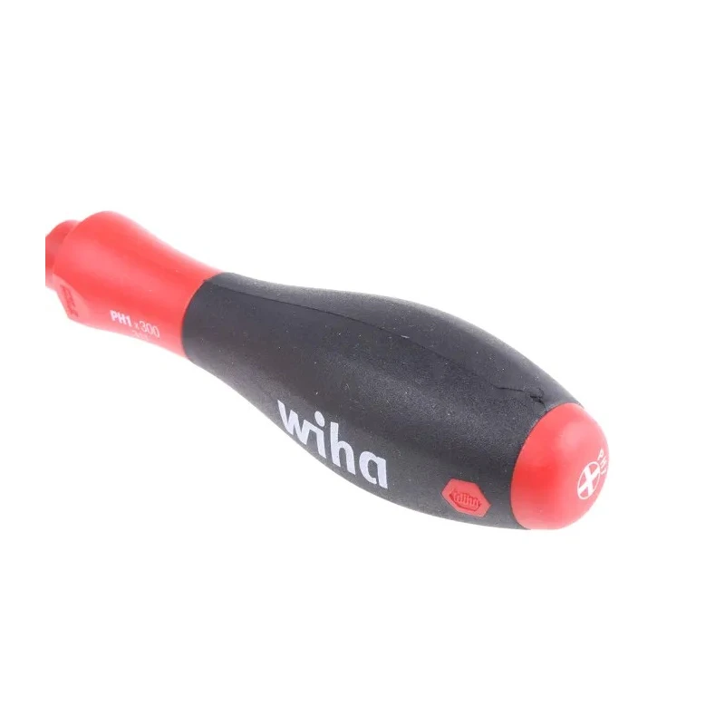 Wiha Philips Screwdriver PH1 Tip 300 mm Blade, 411 mm Overall, Bi-Material Handle 03738