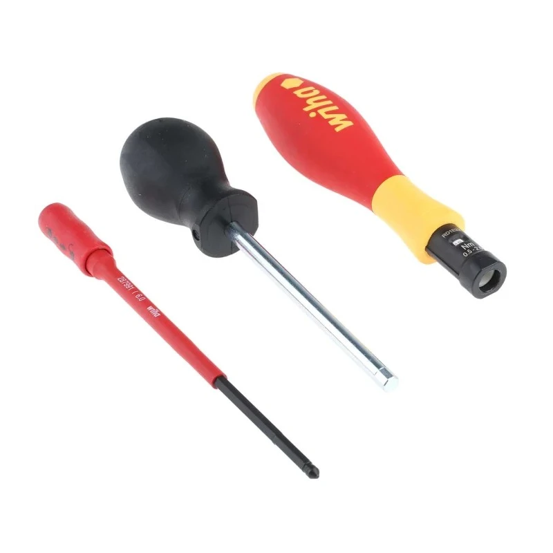 Wiha Torque VDE Interchangeable Blade Torque Screwdriver, 0.5 To 2 Nm, 3.8 mm Drive, ±6 % Accuracy 26625