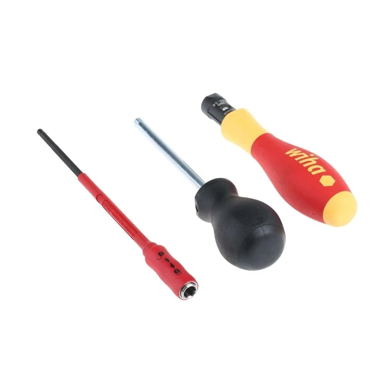 Wiha Torque VDE Interchangeable Blade Torque Screwdriver, 0.5 To 2 Nm, 3.8 mm Drive, ±6 % Accuracy 26625