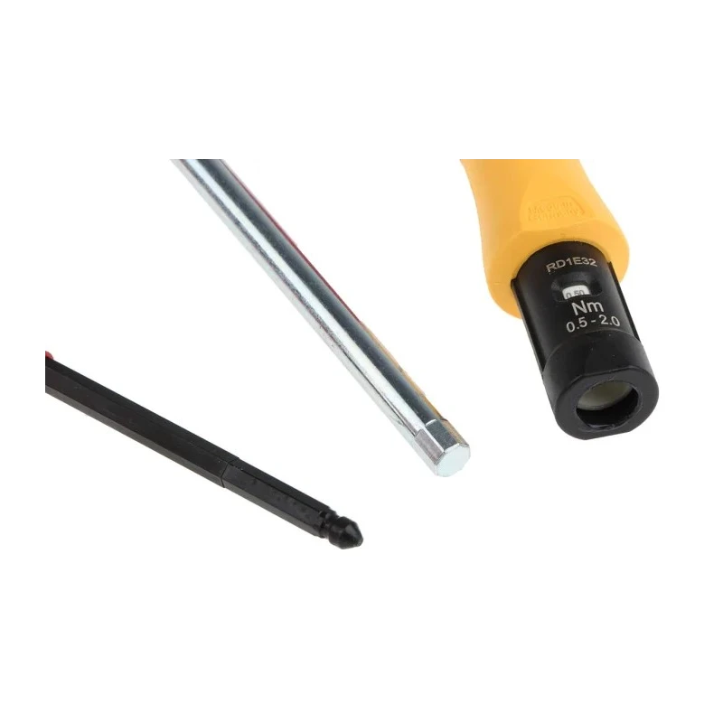 Wiha Torque VDE Interchangeable Blade Torque Screwdriver, 0.5 To 2 Nm, 3.8 mm Drive, ±6 % Accuracy 26625