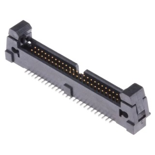 Samtec EHF Series Straight Surface PCB Header 50 Contacts 1.27 mm Pitch 2 Row Shrouded EHF-125-01-L-D-SM