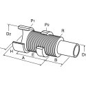 ACE Pneumatic Shock Absorber Side Load Adapter BV25SC Compatible with MA600EUM, SC650EUM0-4, SC650EUM5-9 AH Series BV25SC