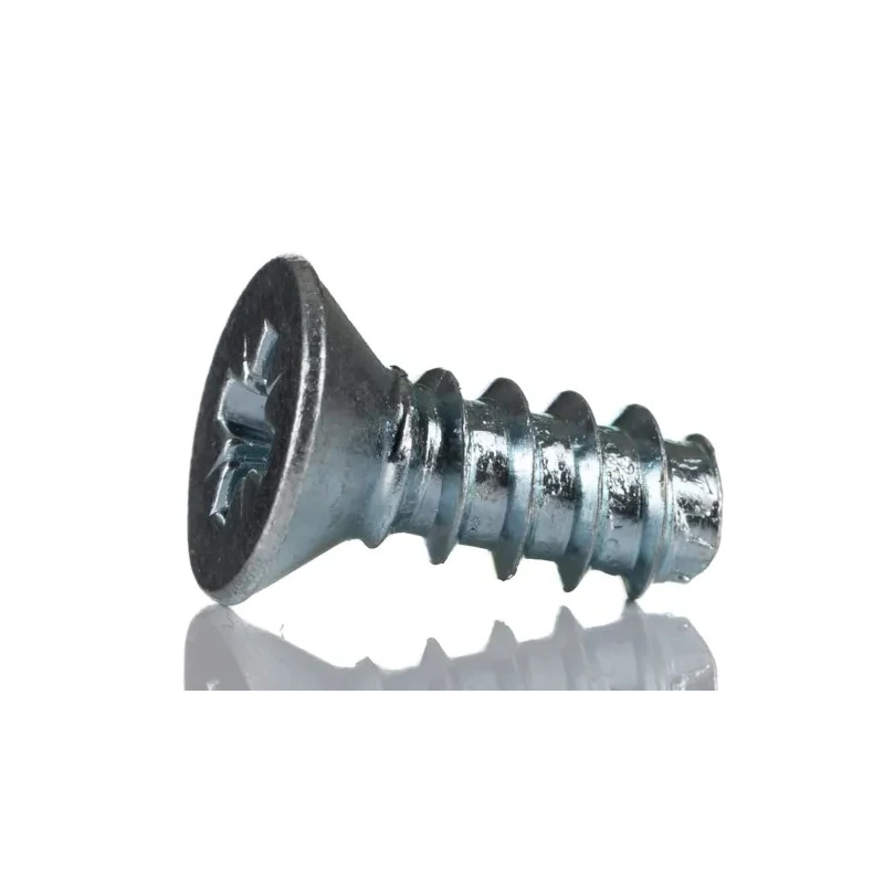RS PRO Steel 250 Piece Pozidriv Drive Thread Forming Screw Kit with Countersunk Heads, Length 6-19mm