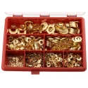 RS PRO Brass Nickel Plated Washer Kit M12 DIN 125A Standard, 1090 Pieces, Nickel Plated Brass 482-8442