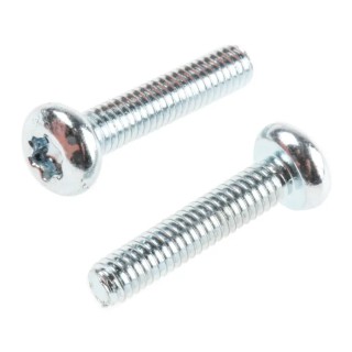 RS PRO Torx Pan Steel Machine Screw M2.5 x 12 mm Passivated Zinc Plated 482-7887