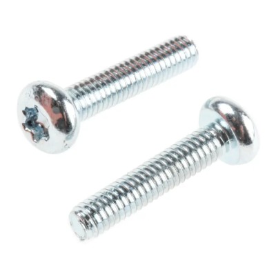 RS PRO Torx Pan Steel Machine Screw M2.5 x 12 mm Passivated Zinc Plated 482-7887