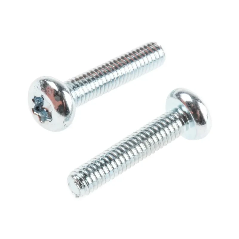 RS PRO Torx Pan Steel Machine Screw M2.5 x 12 mm Passivated Zinc Plated 482-7887