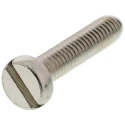 RS PRO Slot Cheese Brass Machine Screw Nickel Plated 12 mm Length M2.5 Thread 482-7708
