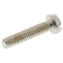 RS PRO Slot Cheese Brass Machine Screw Nickel Plated 12 mm Length M2.5 Thread 482-7708