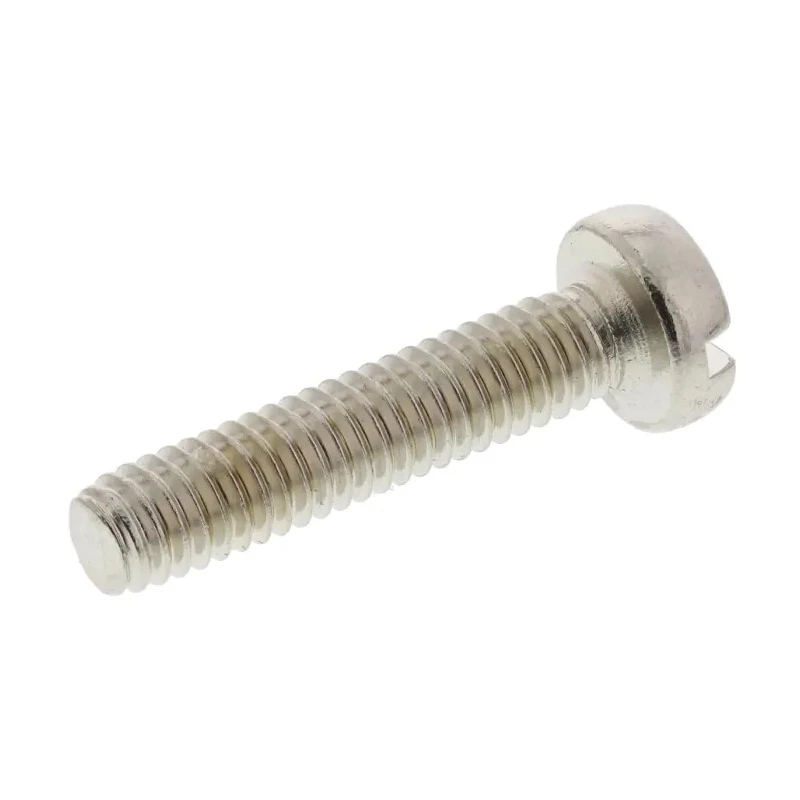 RS PRO Slot Cheese Brass Machine Screw Nickel Plated 12 mm Length M2.5 Thread 482-7708