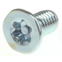 RS PRO Bright Zinc Plated Steel Countersunk Tamper Proof Security Screw M3 x 6 mm 482-8111