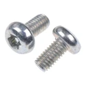 RS PRO Tamper Proof Security Screw M3 x 6 mm Bright Zinc Steel Pan Head Pin Hex Recess 482-8256