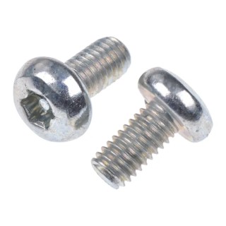 RS PRO Tamper Proof Security Screw M3 x 6 mm Bright Zinc Steel Pan Head Pin Hex Recess 482-8256
