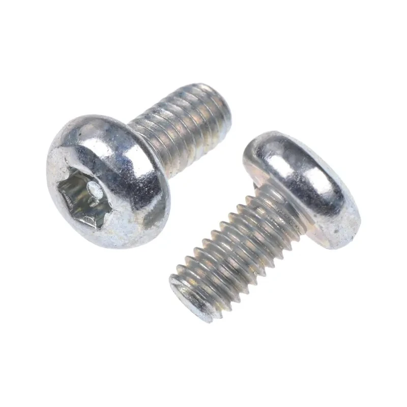 RS PRO Tamper Proof Security Screw M3 x 6 mm Bright Zinc Steel Pan Head Pin Hex Recess 482-8256