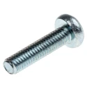 RS PRO Bright Zinc Steel Pan Tamper Proof Security Screw M5 x 20 mm 482-8363
