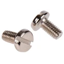 RS PRO Slot Pan Brass Machine Screw 6 mm M3 Nickel Plated DIN 85 482-8515