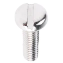 RS PRO Slot Pan Brass Machine Screw 12 mm M3.5 482-8593 DIN 85 Nickel Finish