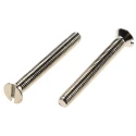 RS PRO Slot Countersunk Nickel Plated Brass Machine Screw M3.5 30 mm 482-9265