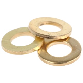 RS PRO Brass Plain Washers, M5, DIN 125A, 24mm External Diameter, 1mm Thickness 483-2615