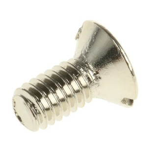 RS PRO Slot Raised (Countersunk) Brass Machine Screw M4 8mm Length Model 482-9653