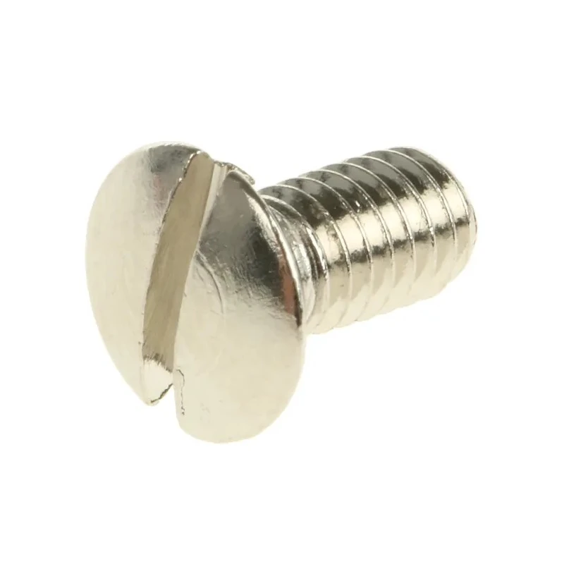RS PRO Slot Raised (Countersunk) Brass Machine Screw M4 8mm Length Model 482-9653
