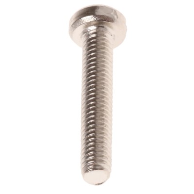 RS PRO Slot Cheese Nickel Plated Brass Machine Screw M3 Thread 16 mm Length 482-9782