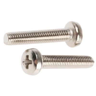 RS PRO Pozidriv Pan Brass Machine Screw 16 mm M3 483-0114