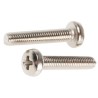 RS PRO Pozidriv Pan Brass Machine Screw 16 mm M3 483-0114