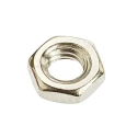 RS PRO Nickel Brass Half Hex Nut M6, Nickel Plated, DIN 439 B 483-0350