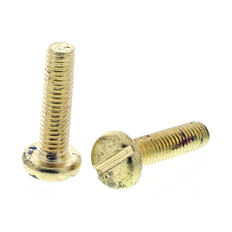 RS PRO Slot Pan Brass Machine Screw 12 mm M3 483-1397