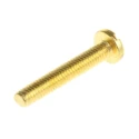 RS PRO Slot Pan Brass Machine Screw 25 mm M4 483-1555