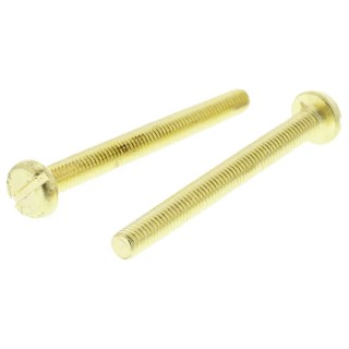 RS PRO Slot Pan Brass Machine Screw 50 mm M5 483-1640