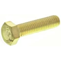 RS PRO Plain Brass Hex Bolt M5 x 20 mm DIN 933 20mm Length 483-2356