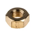 RS PRO Plain Brass Hex Nut, M8 Thread Size, 6.50mm Height, DIN 934 Standard 483-2542