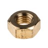 RS PRO Plain Brass Hex Nut, M8 Thread Size, 6.50mm Height, DIN 934 Standard 483-2542
