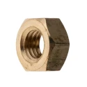 RS PRO Plain Brass Hex Nut, M8 Thread Size, 6.50mm Height, DIN 934 Standard 483-2542