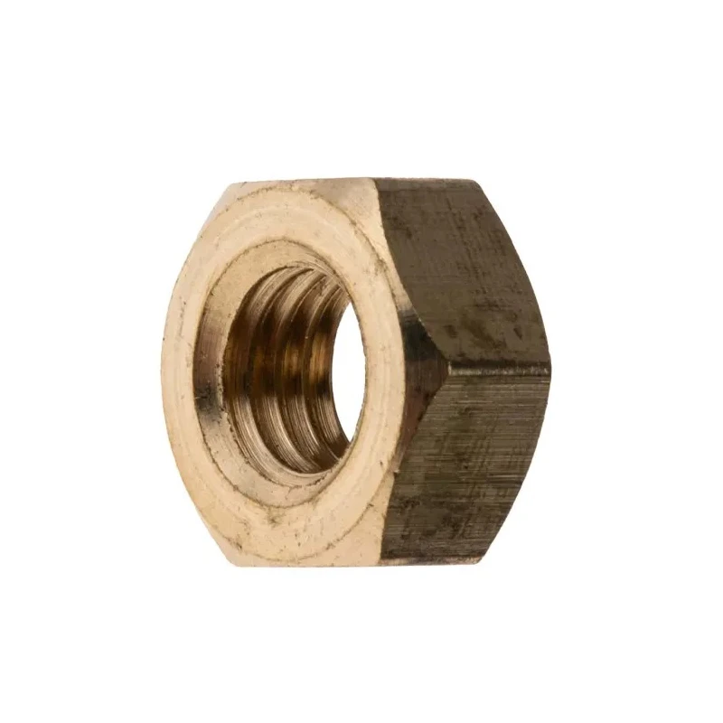 RS PRO Plain Brass Hex Nut, M8 Thread Size, 6.50mm Height, DIN 934 Standard 483-2542