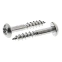 RS PRO Pozidriv Round Stainless Steel Wood Screw, Plain Finish, Metric Thread 3.5 mm x 20 mm Length 483-3012