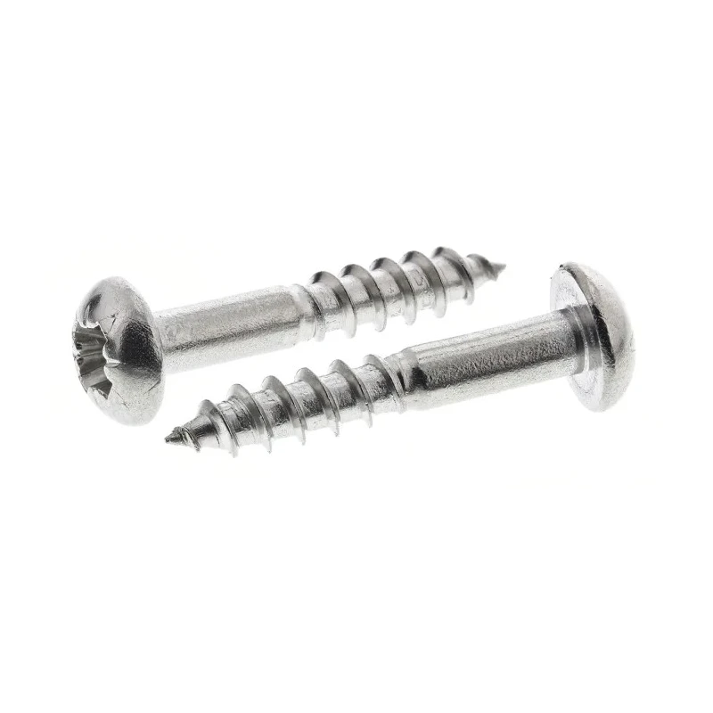 RS PRO Pozidriv Round Stainless Steel Wood Screw, Plain Finish, Metric Thread 3.5 mm x 20 mm Length 483-3012
