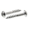 RS PRO Pozidriv Round Stainless Steel Wood Screw, Plain Finish, Metric Thread 3.5 mm x 20 mm Length 483-3012