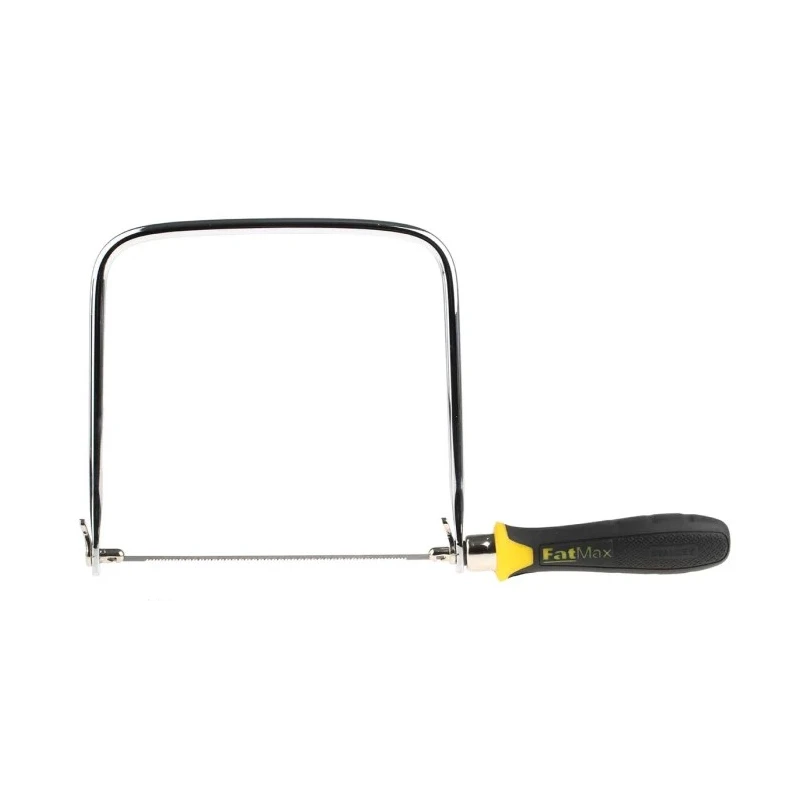 Stanley 160 mm Coping Saw Hardwood Handle Tempered Steel Blade 0-15-106