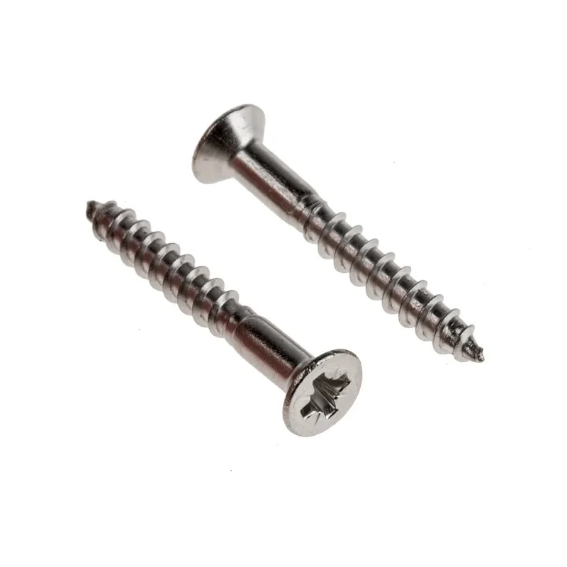 RS PRO Pozidriv Countersunk Stainless Steel Wood Screw Plain Metric Thread 30mm Length 483-3157