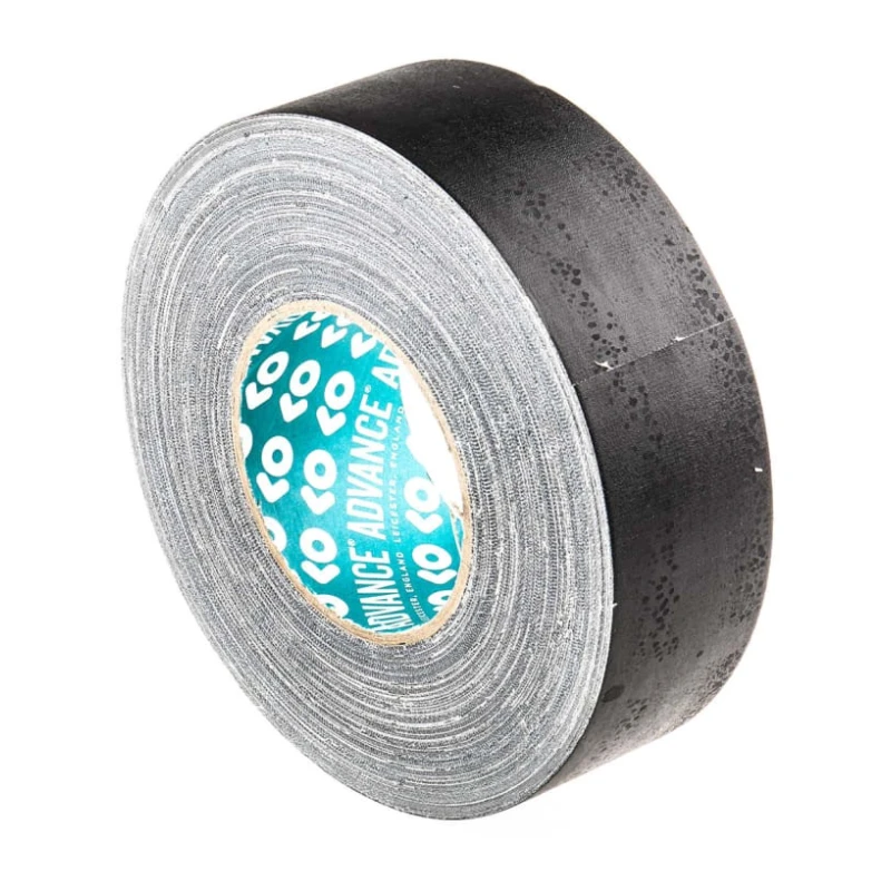Advance Tapes Cloth Tape Black, Matt Finish, 50 mm x 50 m, Natural Rubber Adhesive AT160