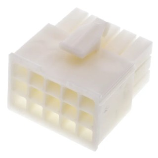 TE Connectivity Mini-Universal MATE-N-LOK Male Connector Housing 4.2 mm Pitch 15 Way 3 Row Straight 172171-1