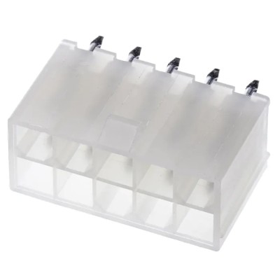 Molex Mini-Fit Jr Series Straight Through Hole PCB Header 10 Contacts 4.2 mm Pitch 2 Row Shrouded 39-28-1103