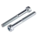 RS PRO Plain Steel Hex Socket Cap Screw, Hex Socket Drive, M5 Thread, 40mm Length 483-8281