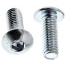 RS PRO Bright Zinc Steel Hex Socket Button Screw, M3 x 8 mm 483-9543
