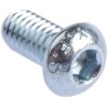 RS PRO Bright Zinc Steel Hex Socket Button Screw M6 x 12 mm 483-9650